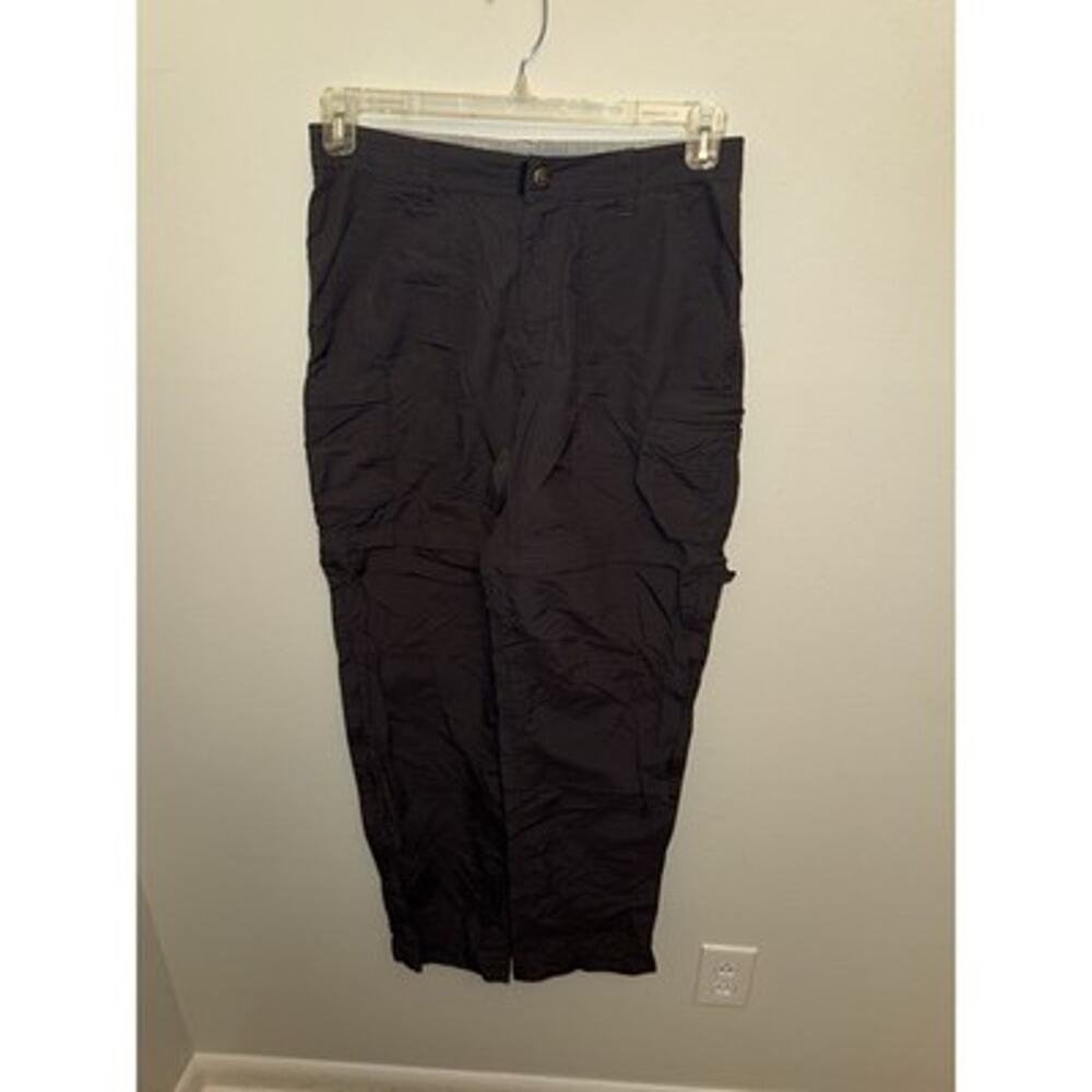 REI Pants Womens 6 Gray Hiking Convertible Cargo Zip Off Workwear Nylon